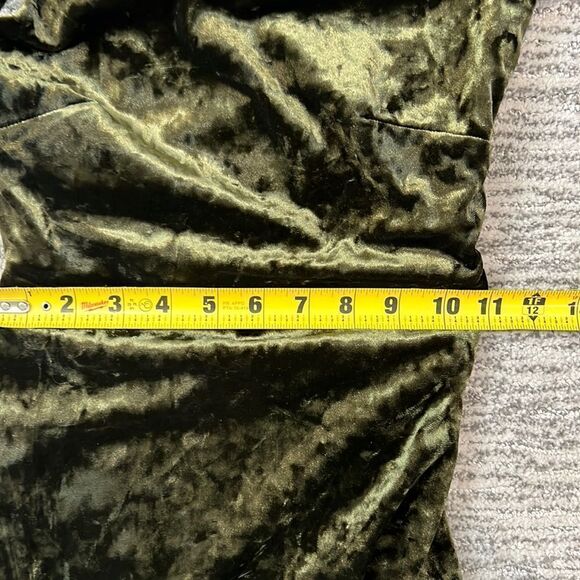 NWT Camila Coelho Gabriel Green Velvet Maxi Dress XS Revolve - Picture 10 of 16